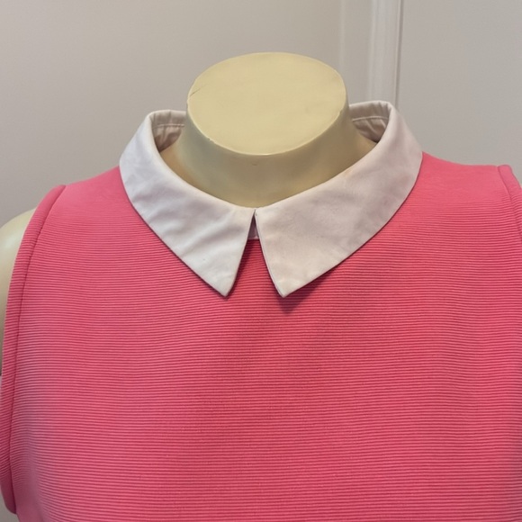 Zara Pink Collared Tank Top Size Large - Picture 2 of 4